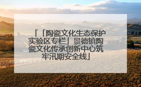 「陶瓷文化生态保护实验区专栏」景德镇陶瓷文化传承创新中心筑牢汛期安全线