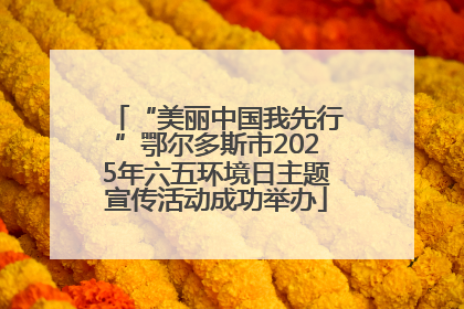 “美丽中国我先行”鄂尔多斯市2025年六五环境日主题宣传活动成功举办