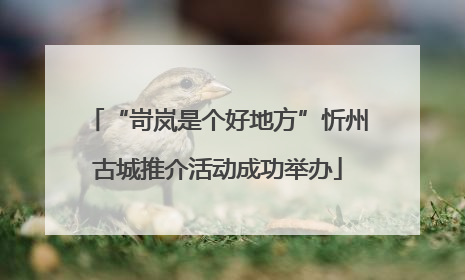 “岢岚是个好地方”忻州古城推介活动成功举办