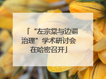 “左宗棠与边疆治理”学术研讨会在哈密召开