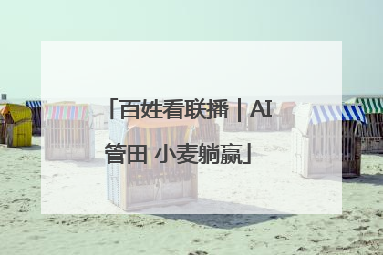 百姓看联播｜AI管田 小麦躺赢