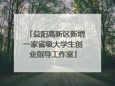 益阳高新区新增一家省级大学生创业指导工作室