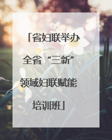 省妇联举办全省“三新”领域妇联赋能培训班