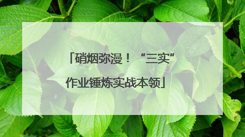 硝烟弥漫！“三实”作业锤炼实战本领