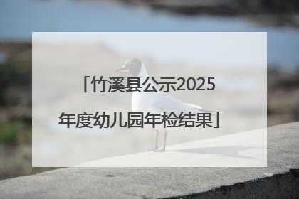 竹溪县公示2025年度幼儿园年检结果