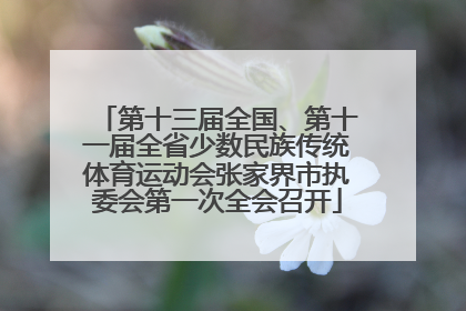 第十三届全国、第十一届全省少数民族传统体育运动会张家界市执委会第一次全会召开