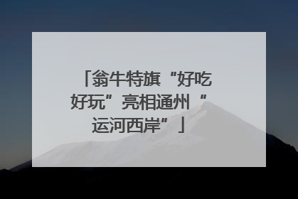 翁牛特旗“好吃好玩”亮相通州“运河西岸”