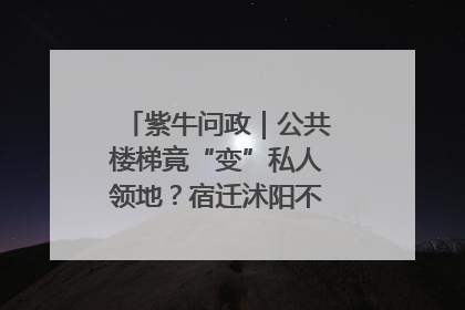 紫牛问政｜公共楼梯竟“变”私人领地？宿迁沭阳不动产登记引质疑