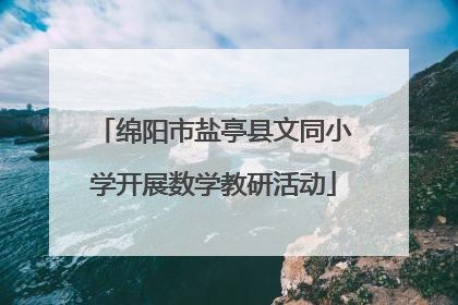 绵阳市盐亭县文同小学开展数学教研活动