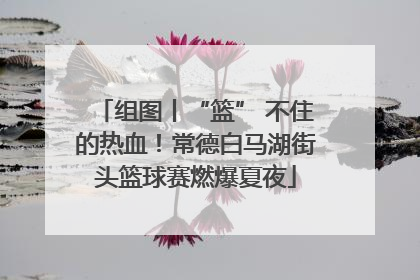 组图丨“篮” 不住的热血！常德白马湖街头篮球赛燃爆夏夜
