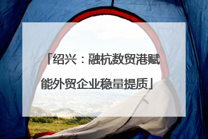 绍兴：融杭数贸港赋能外贸企业稳量提质
