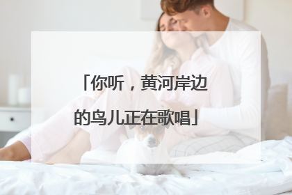 你听，黄河岸边的鸟儿正在歌唱