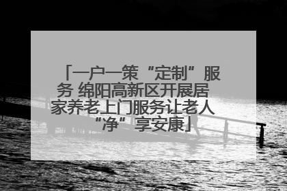 一户一策“定制”服务 绵阳高新区开展居家养老上门服务让老人“净”享安康