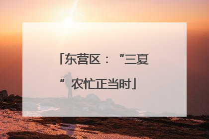 东营区：“三夏”农忙正当时
