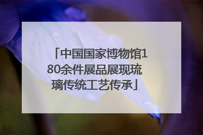 中国国家博物馆180余件展品展现琉璃传统工艺传承