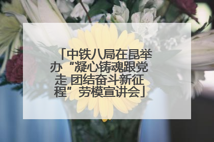 中铁八局在昆举办“凝心铸魂跟党走 团结奋斗新征程”劳模宣讲会