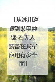 从冰川巡逻到装甲冲锋 看无人装备在我军应用有多全面