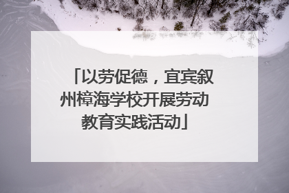 以劳促德，宜宾叙州樟海学校开展劳动教育实践活动