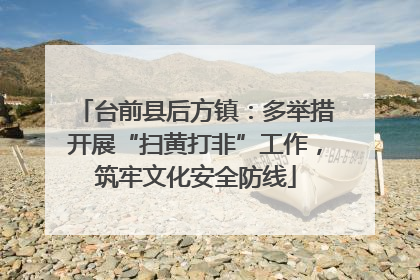 台前县后方镇：多举措开展“扫黄打非”工作，筑牢文化安全防线