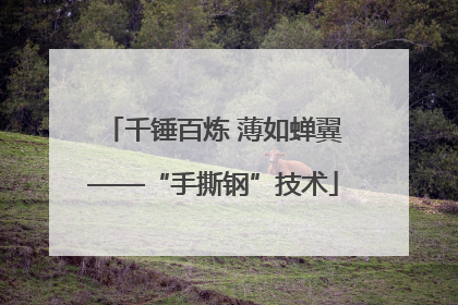 千锤百炼 薄如蝉翼——“手撕钢”技术