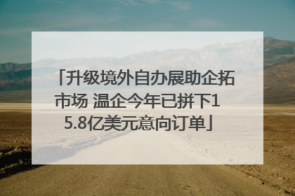 升级境外自办展助企拓市场 温企今年已拼下15.8亿美元意向订单
