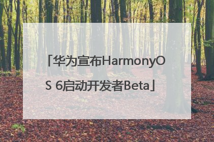 华为宣布HarmonyOS 6启动开发者Beta