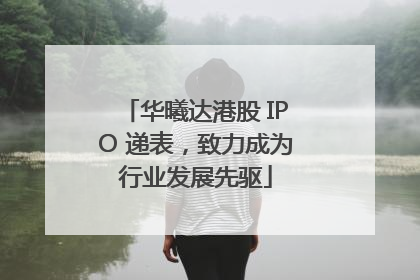 华曦达港股 IPO 递表，致力成为行业发展先驱