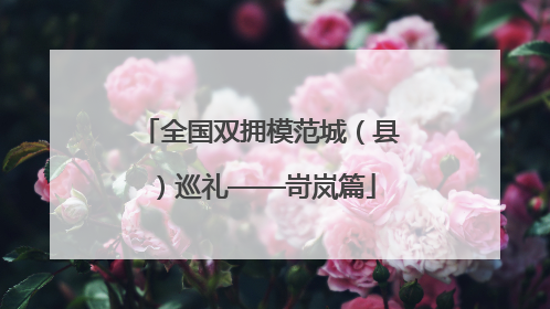全国双拥模范城（县）巡礼——岢岚篇