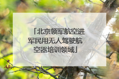 北京领军航空进军民用无人驾驶航空器培训领域