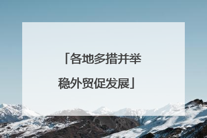 各地多措并举稳外贸促发展
