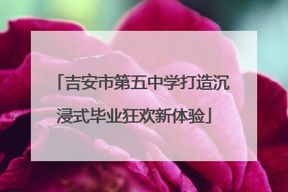 吉安市第五中学打造沉浸式毕业狂欢新体验