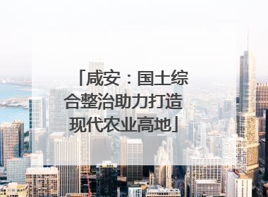 咸安：国土综合整治助力打造现代农业高地