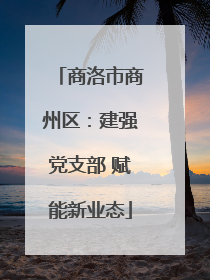 商洛市商州区：建强党支部 赋能新业态