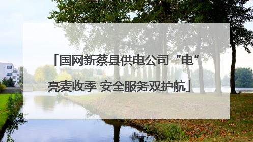 国网新蔡县供电公司“电”亮麦收季 安全服务双护航