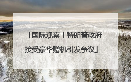国际观察丨特朗普政府接受豪华赠机引发争议