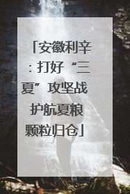 安徽利辛：打好“三夏”攻坚战 护航夏粮颗粒归仓