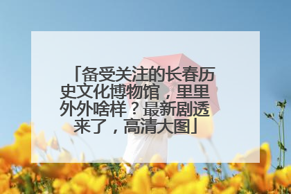 备受关注的长春历史文化博物馆，里里外外啥样？最新剧透来了，高清大图
