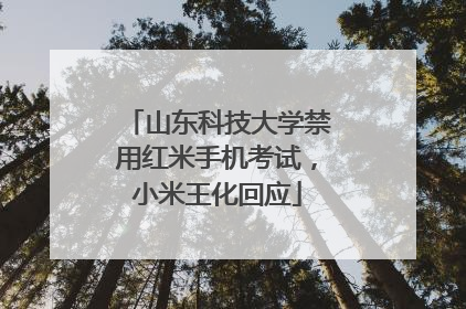 山东科技大学禁用红米手机考试，小米王化回应