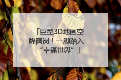 巨型3D地画空降鹤岗！一脚踏入“幸福世界”