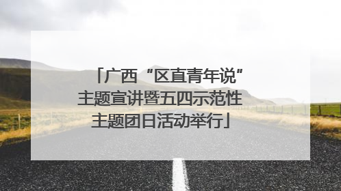 广西“区直青年说”主题宣讲暨五四示范性主题团日活动举行