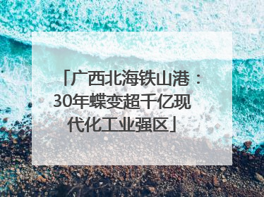 广西北海铁山港：30年蝶变超千亿现代化工业强区
