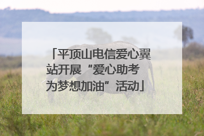 平顶山电信爱心翼站开展“爱心助考 为梦想加油”活动