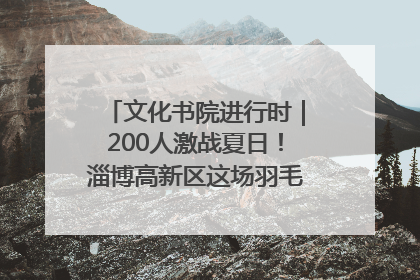 文化书院进行时｜200人激战夏日！淄博高新区这场羽毛球比赛太酷