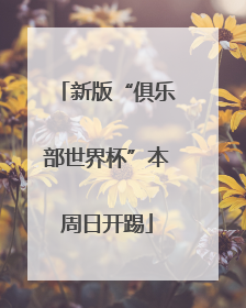 新版“俱乐部世界杯”本周日开踢