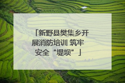 新野县樊集乡开展消防培训 筑牢安全“堤坝”