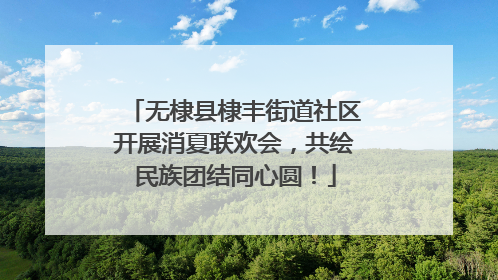无棣县棣丰街道社区开展消夏联欢会，共绘民族团结同心圆！