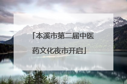 本溪市第二届中医药文化夜市开启