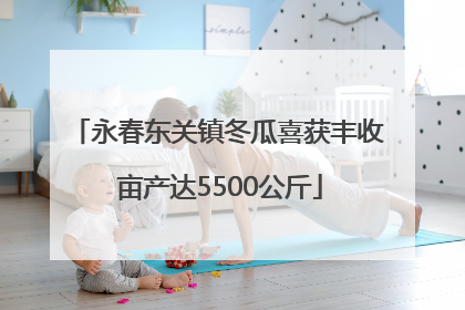 永春东关镇冬瓜喜获丰收 亩产达5500公斤