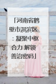 河南省鹤壁市淇滨区：凝聚中枢合力 解锁善治密码