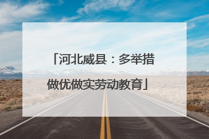 河北威县：多举措做优做实劳动教育